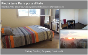 Paris Porte d'Italie - Chambre à louer avec parking et vue sur Paris